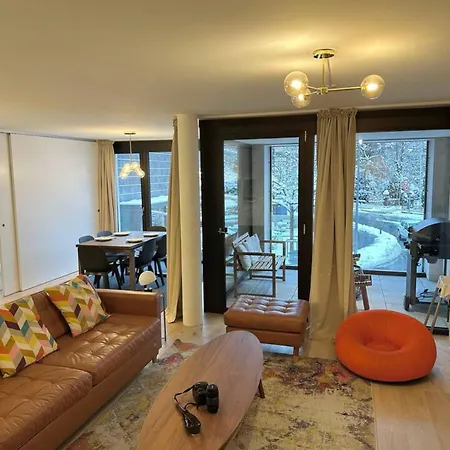 Mountain View Luxury Apartment At Interlaken West Station With Balcony, Ac And Bbq Appartement *