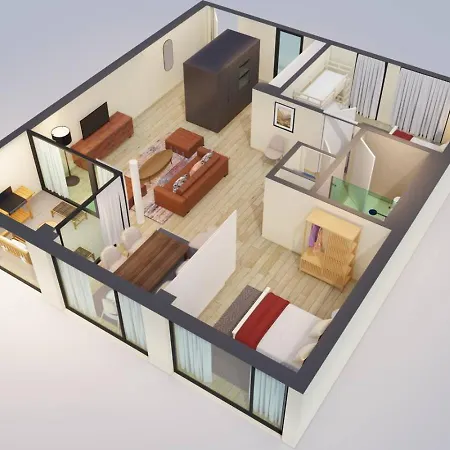 公寓 Modern With Balcony And Bbq At West Station