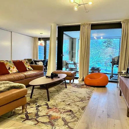 Mountain View Luxury Apartment At Interlaken West Station With Balcony, Ac And Bbq Appartement