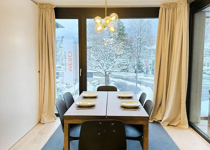 Modern With Balcony And Bbq At West Station Apartment Interlaken