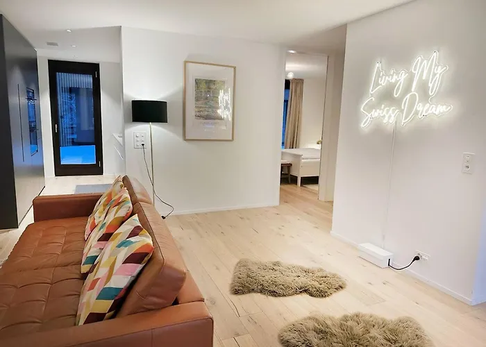 Modern With Balcony And Bbq At West Station Apartment Interlaken